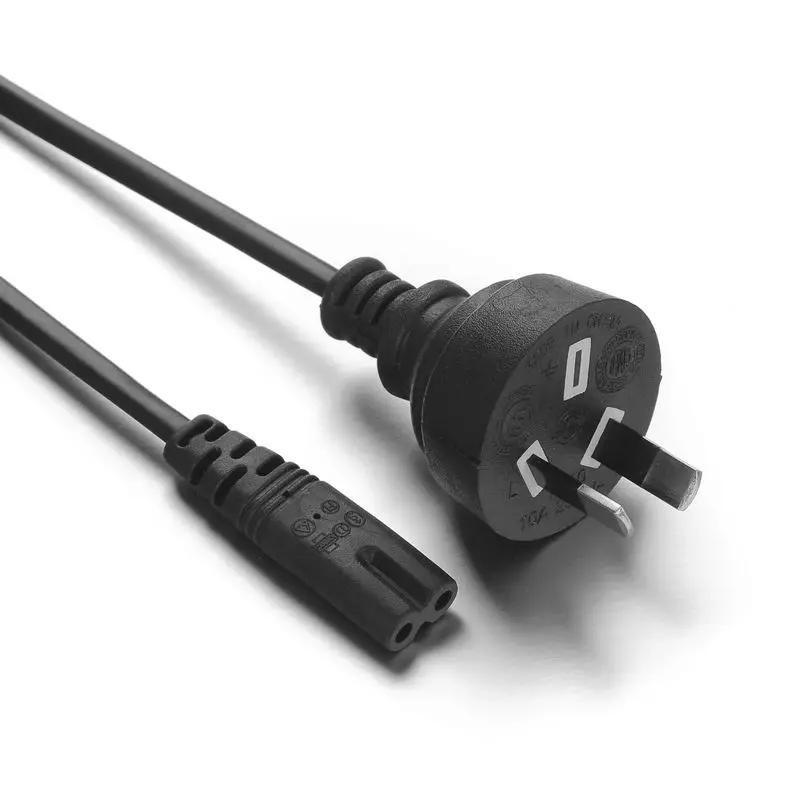 30pcs Battery Charger AU AC Figure 8 Power Extension Cable Cord 2 Prong