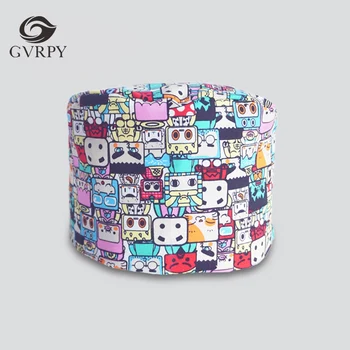 

Cotton Breathable Operating Room Cap Unisex Summer Doctor Nurse Medical Cap Beautician Dentist Pet Doctor Cartoon Print Work Hat