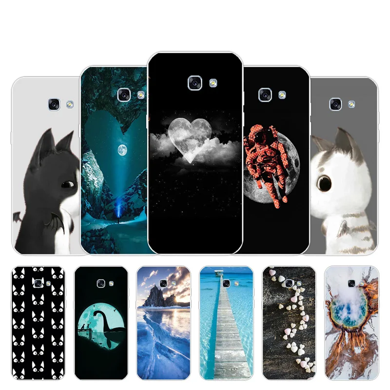 Cellphone TPU Case For Samsung Galaxy A5 2017 A520F Ultra Thin Mog Design Cover Soft Silicone For Samsung A5 2017 A520F
