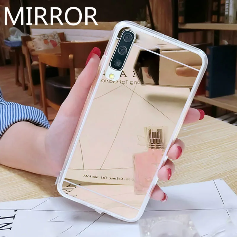 Роскошный чехол с зеркальным эффектом для Samsung Galaxy A21S A31 A41 A51 A71 A20 A30 A40 A50 A70 A8 A6 plus A7