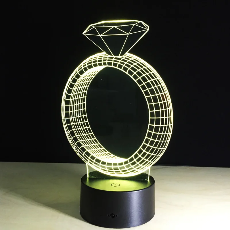 Diamond 3D lamp led (4)