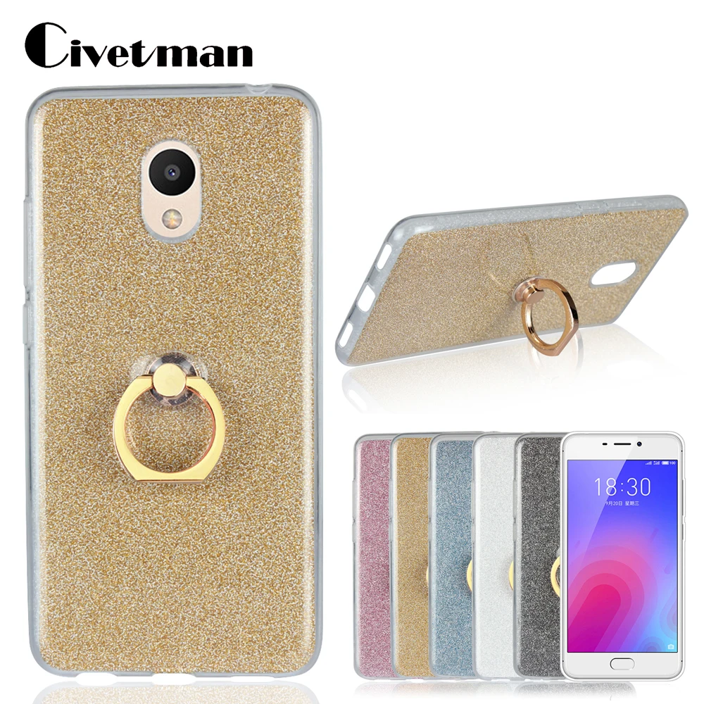 Чехол для Meizu M6 Meilan 6 5 2 &quotдержатель кольца на палец TPU силиконовый чехол телефона