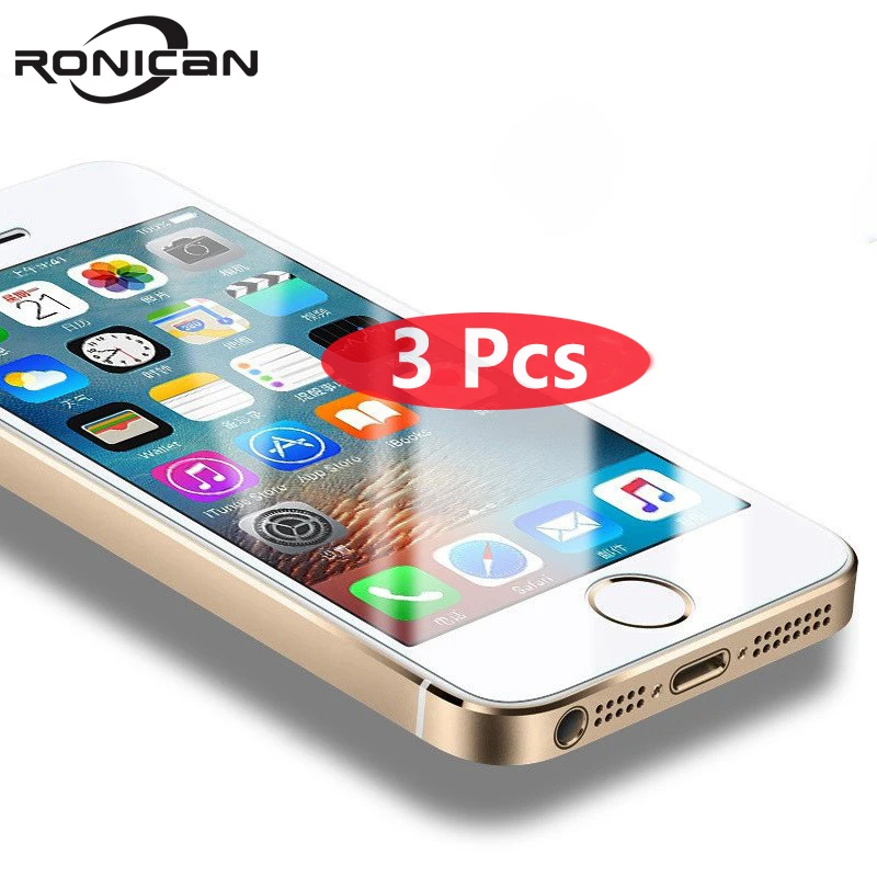 3 Pack 9 H Volle Abdeckung Gehärtetem Glas schutz Für iPhone 5 5 S SE 5C Screen Protector Für iPhon