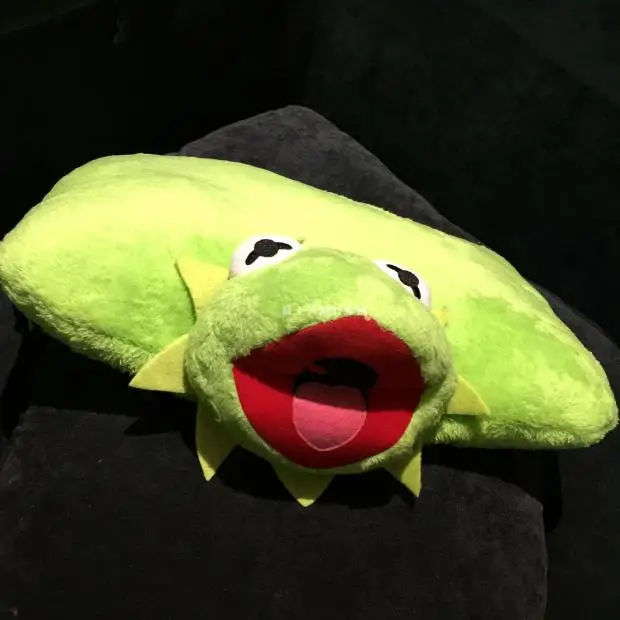 

The Muppets Kermit Plush Pillow Toy Kermit the Frog Smile Face Head Soft Cushion Doll Children Gifts