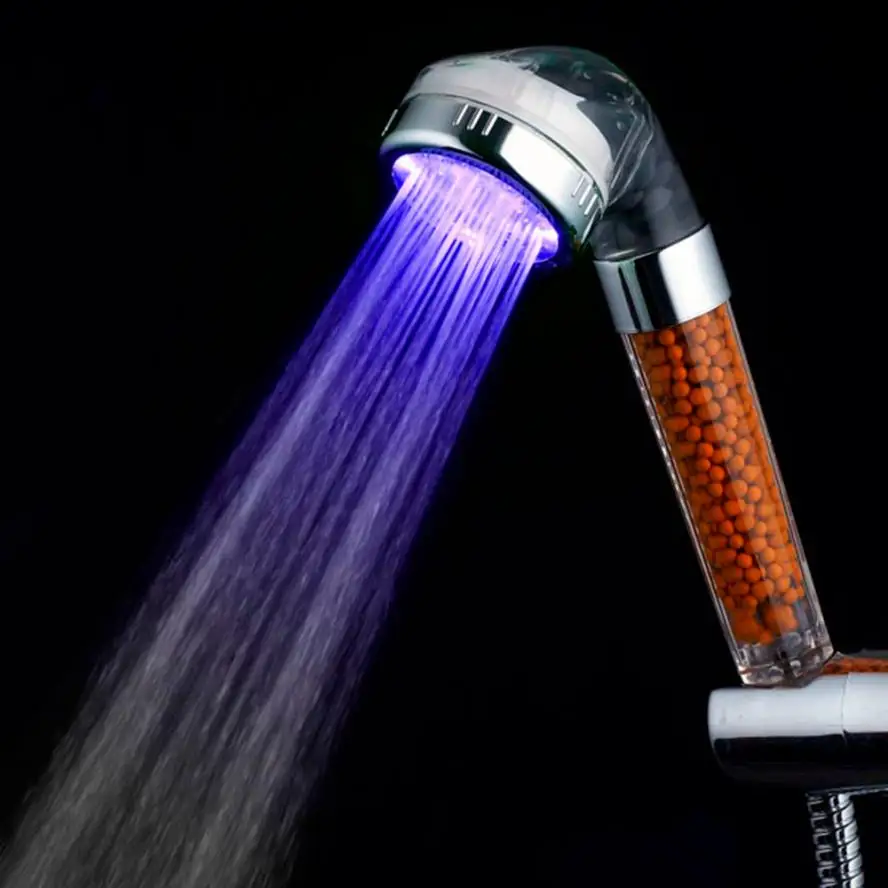 RGB 7 Красочный Светодиодный светильник для ванной комнаты фильтрации душ M20