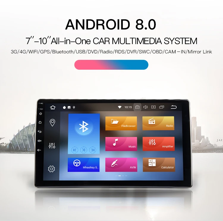 Discount 10" Android 8.0 Quad Core Radio GPS Navigation Player For Toyota Camry 2015-2016 Car Player 1