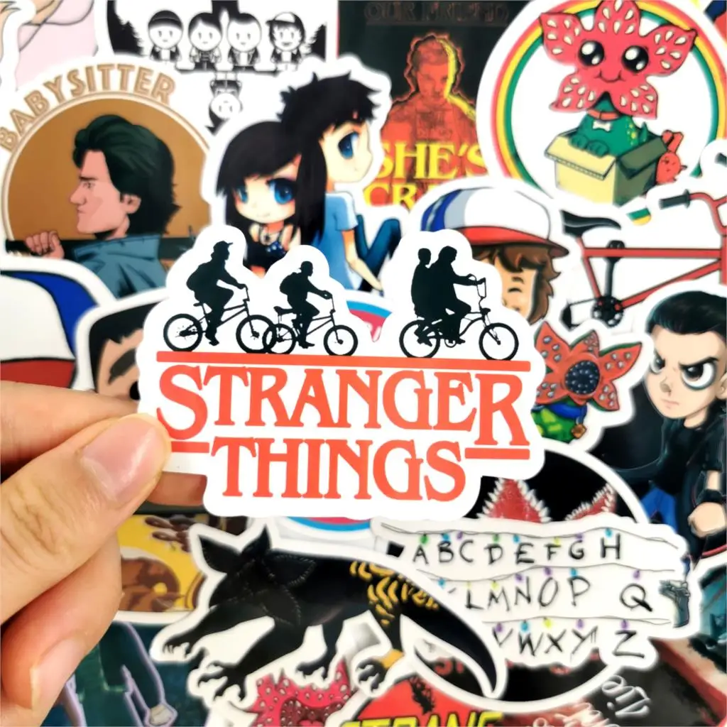 30Pcs Stranger Things Stickers Trend Marvel hero sticker Suitcase Decals On the Laptop Skateboard Stickers Pack For Kids Toys