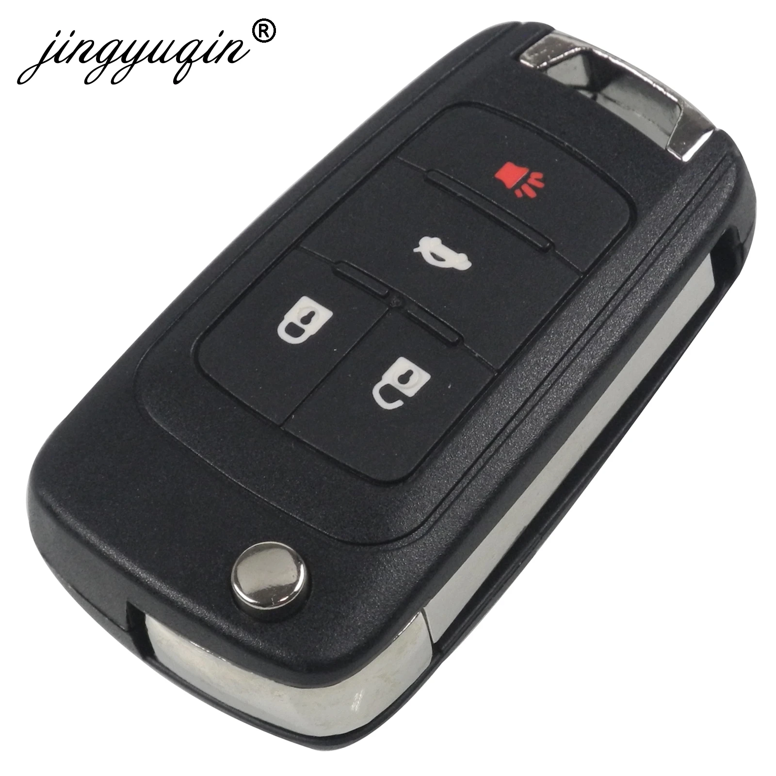 

jingyuqin 10pcs/lot Car Control Alarm Remote Key Suit for Chevrolet Malibu Cruze Aveo Spark Sail 2/3/4/5 Buttons 315/433 MHz Fob