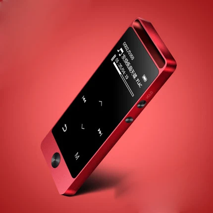 mp3-плеер с сенсорным экраном 8GB BENJIE S5 Metal APE/FLAC/WAV, высокое качество звука, музыкальный плеер с FM - Цвет: Красный