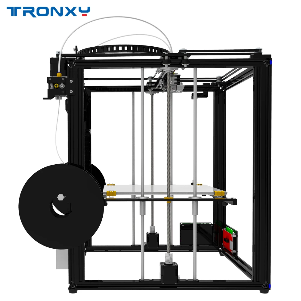 Новинка, Tronxy DIY 3d принтер, X5ST-2E, смешанный цвет, двойной порт подачи, 3d принтер, металлическая машина с горячей станиной