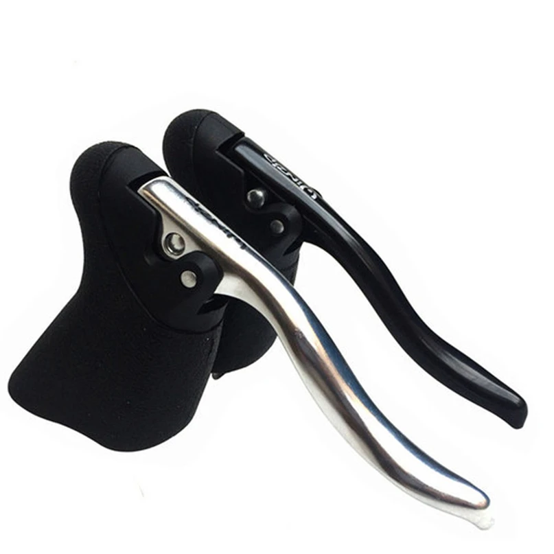 Bicycle Bike MTB Components Bar Lightweight Alloy Brake Levers 2 Finger Mountain Bike Bicycle BMX MTB V Brake Bar #4DC07 (12)