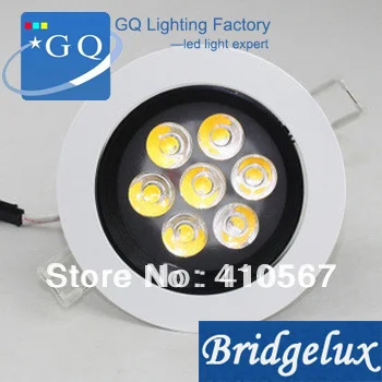 

FedEx DHL Free shipping 7W led ceiling light,downlight anti-dazzle lamp led spot light lamp AC85~265V 110V 220V240V