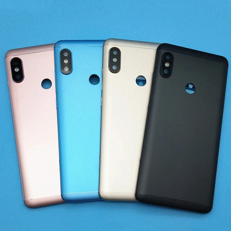 

100% Original For Xiaomi red mi Redmi Note 5 note 5 pro note5 Aluminium Spare Parts Back Battery Cover Door Housing with lens