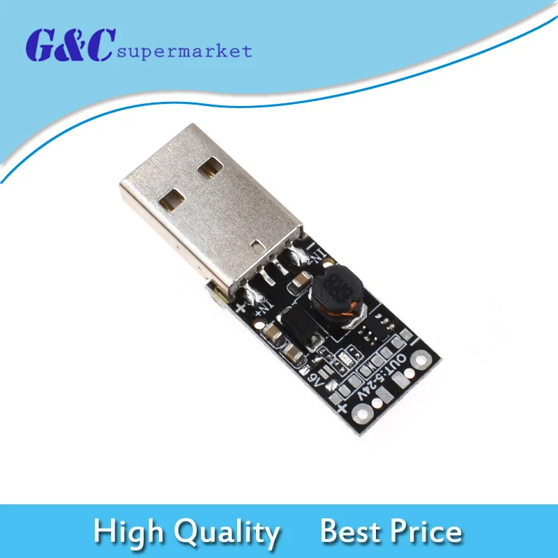 5 В до 9 В/12 шаг вверх 8 Вт USB повышающий усилитель конвертера блок питания Boost Module |