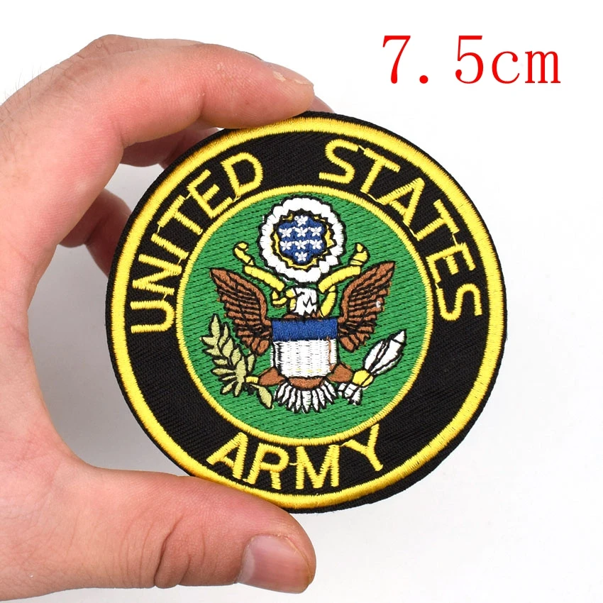 

United States Army Retired Military Iron on Applique Embroidered Emblem Badge Patch Applique Sewing Accessories For Jeans Bag