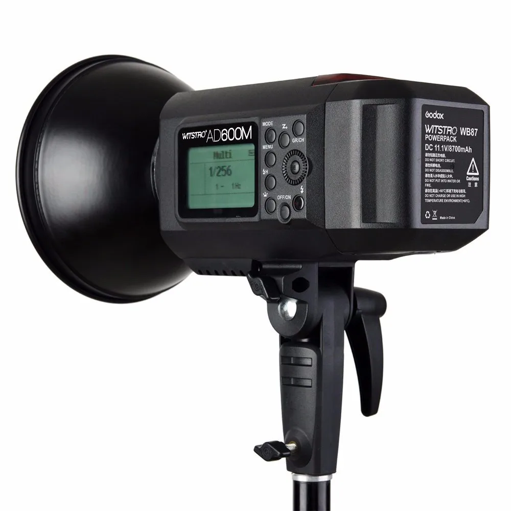 

Godox AD600M Manual Version HSS 1/8000s 600W GN87 Outdoor Flash Light (Godox Mount) with Lithium Battery 8700mAh for Canon Nikon