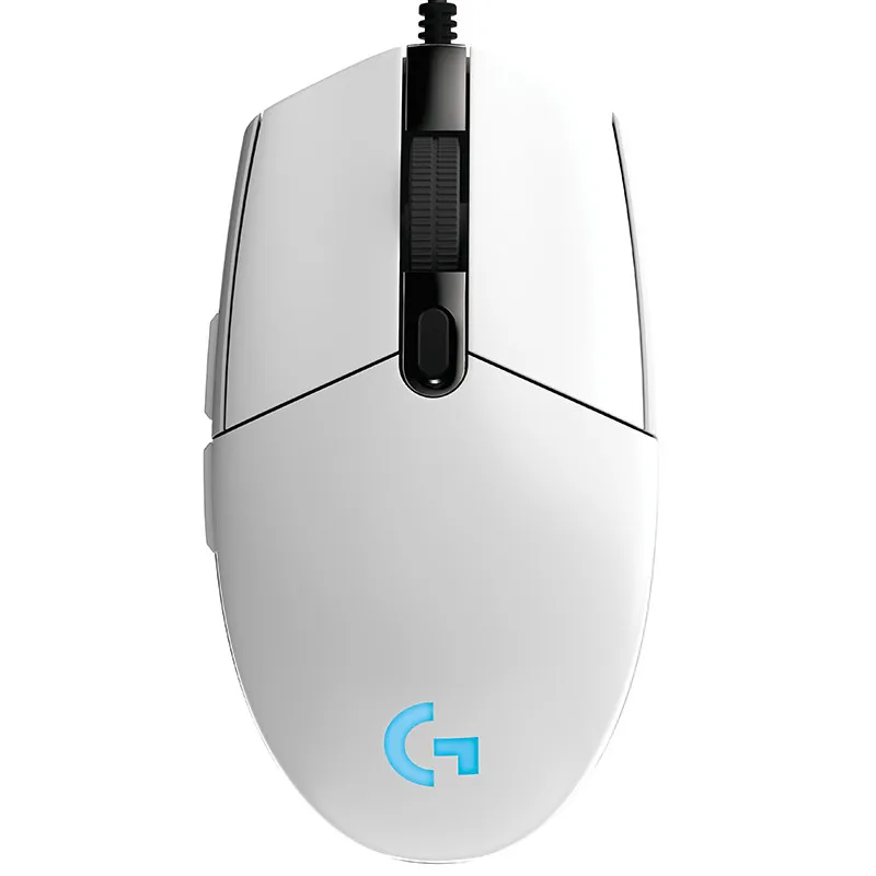 Игровая мышь logitech G102 PRODIGY 6000 dpi, RGB светильник, цветной светодиодный, настраиваемый, для геймеров, компьютерных игр