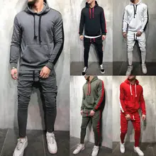 Мужской спортивный костюм, толстовка с капюшоном, куртка+ брюки, штаны, спортивный костюм, комплект с карманами, мужская повседневная толстовка, длинные штаны, комплекты