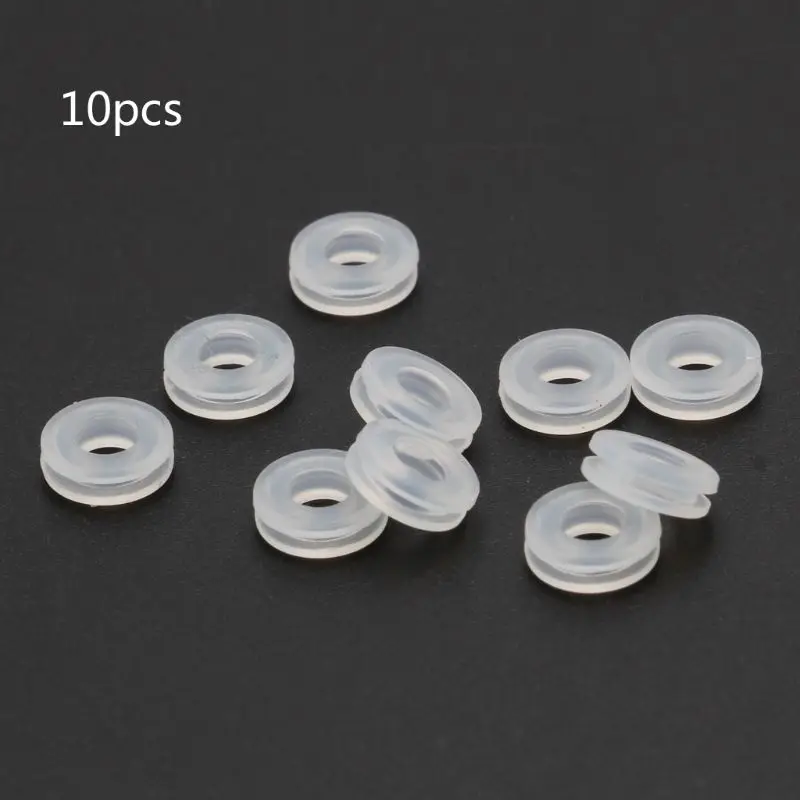 

10Pcs Comfort Earring Pads for Clip On Earrings Anti-Pain Clear Silicone Charm Durable Earring Ring Cushion