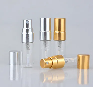 3ML 500 pcs Mini Perfume Bottle Clear Glass Spray Bottle Cosmetic Bottles Container&Glass Spray Atomizers Clear Perfume Packing