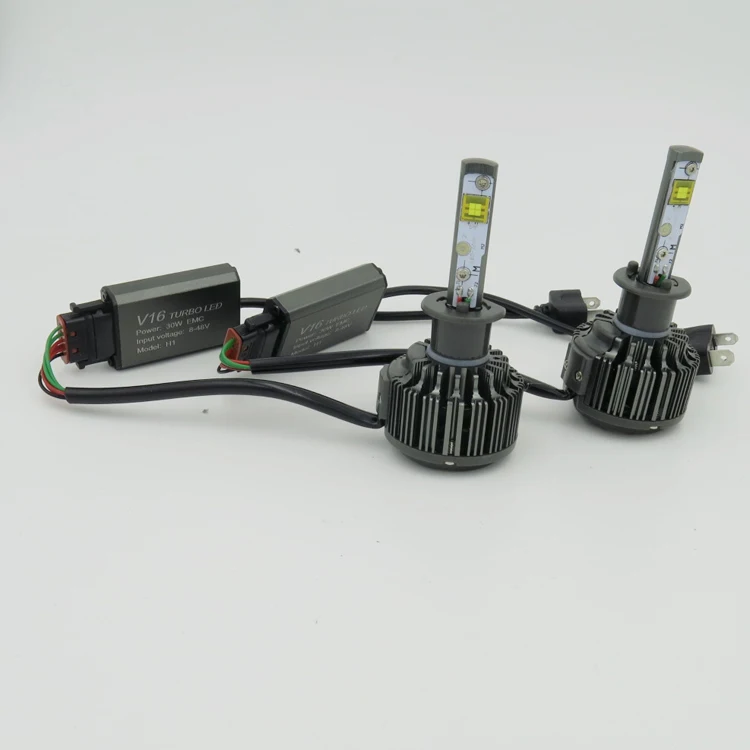 Комплект для переоборудования фар REAL V16 TURBO 7200LM светодиодный H1 H3 H7 H8 H9 H10 H11 9005 9006 60