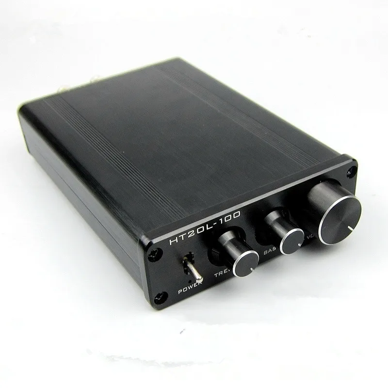 

HT21L-100 DC24V 3A 50W*2 mini hifi TPA3116D2 + NE5532 Op amp 2.0 channel Bluetooth V4.0 Desktop audio Digital amplifier