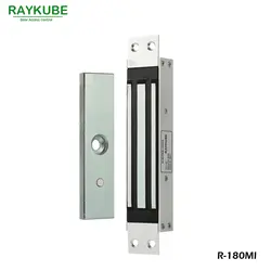 RAYKUBE Электрический магнитный замок на двери 180 кг 390LB с врезной крепление для Dooe Система контроля доступа R-180MI