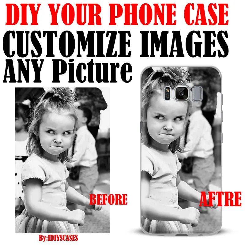 

DIY Photo images Customize Phone Case Cover For Samsung Galaxy S4 S5 S6 S7 Edge S8 S9 Plus Note 8 9 3 4 5 A5 A7 J5 2016 J7 2017