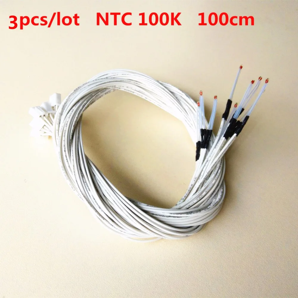 

3pcs/lot 3d printer NTC thermistor 3950 resistance temperature sensor nozzle hotend sensor 100k Glass Bead wave thermistor