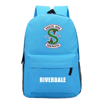 

Mochila Sac A Dos Riverdale1xk Anime Backpack Men Schoolbag Unisex Zipper Casual Plecak South Side Serpents Notebook Book Bag