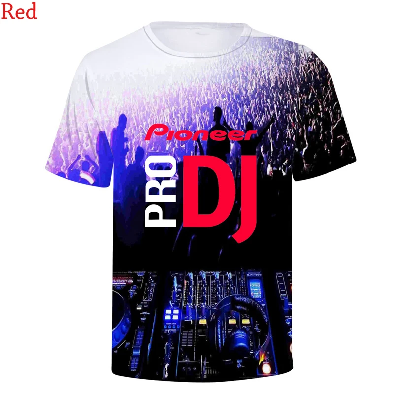 

Latest Fashion Pioneer Pro Dj 3d T shirts Print Round Neck Short Sleeve Men Women Hip Hop 3D T-shirts Tee Shirt