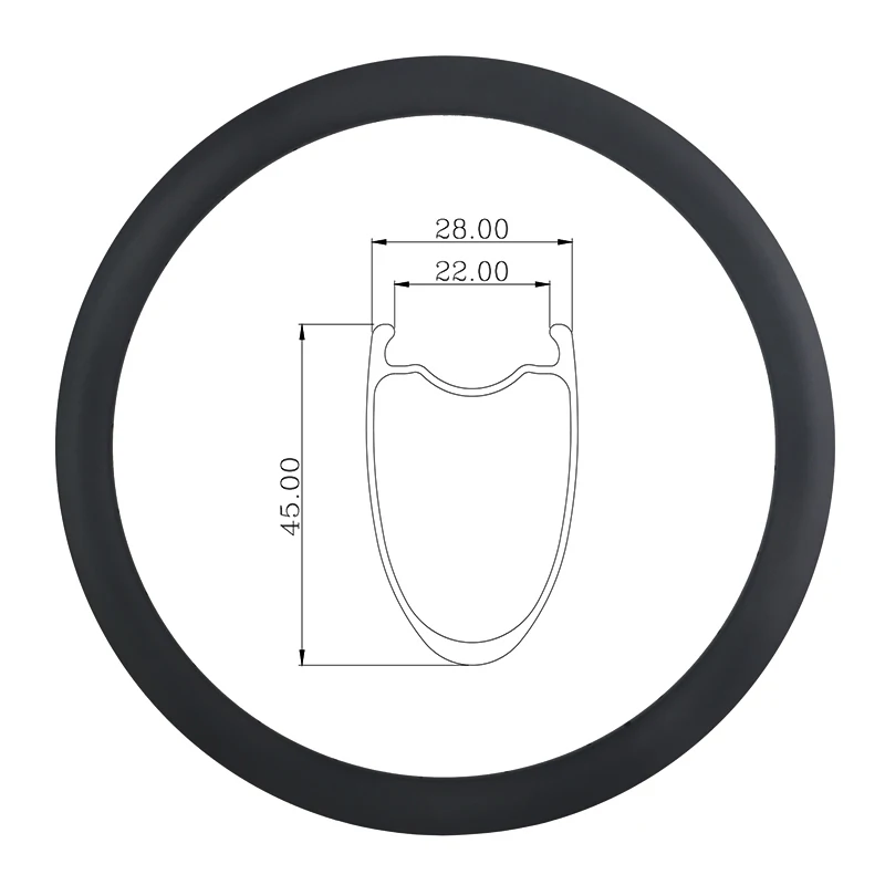 700C 45 мм бескамерная клинчерная покрышка cyclo-cross дорожный велосипедный диск Углеродные Диски 28 мм в ширину 24 28 32 отверстия высокого давления в шинах гравий велосипед для велокросса