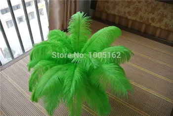 

Free Shipping 100pcs 14-16inch(35-40cm) Lime Green Ostrich Feathers for Wedding feather centerpiece table centerpiece