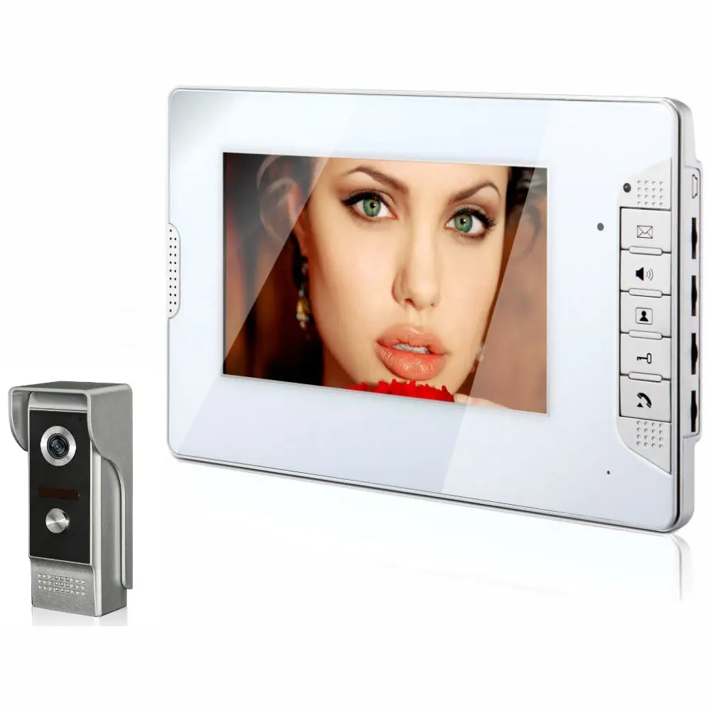 SmartYIBA " дюймовый цветной монитор видео-телефон двери дверной звонок Громкая связь домофон видеодомофон домофон система для домашней квартиры - Цвет: V70E1M4-11