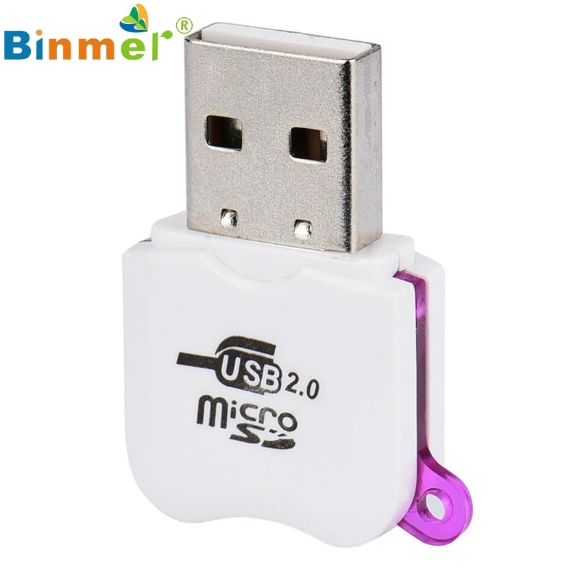 hot High Speed T-Flash Memory Card Reader Adapter Micro SD TF Mini USB 2.0 1PC
