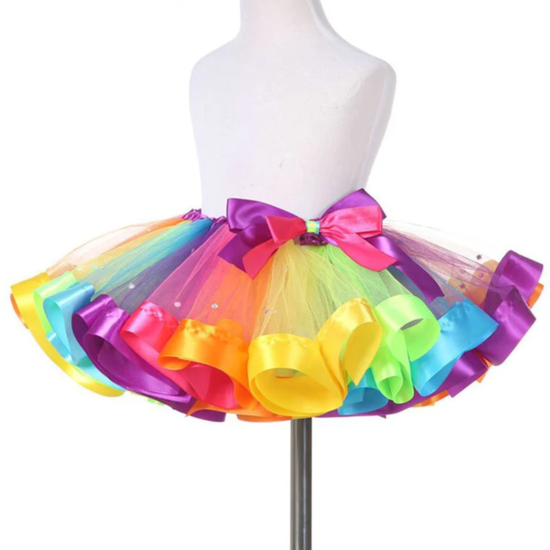 Fluffy Chiffon Baby Tutu Skirts Girls Princess Dance Party Short