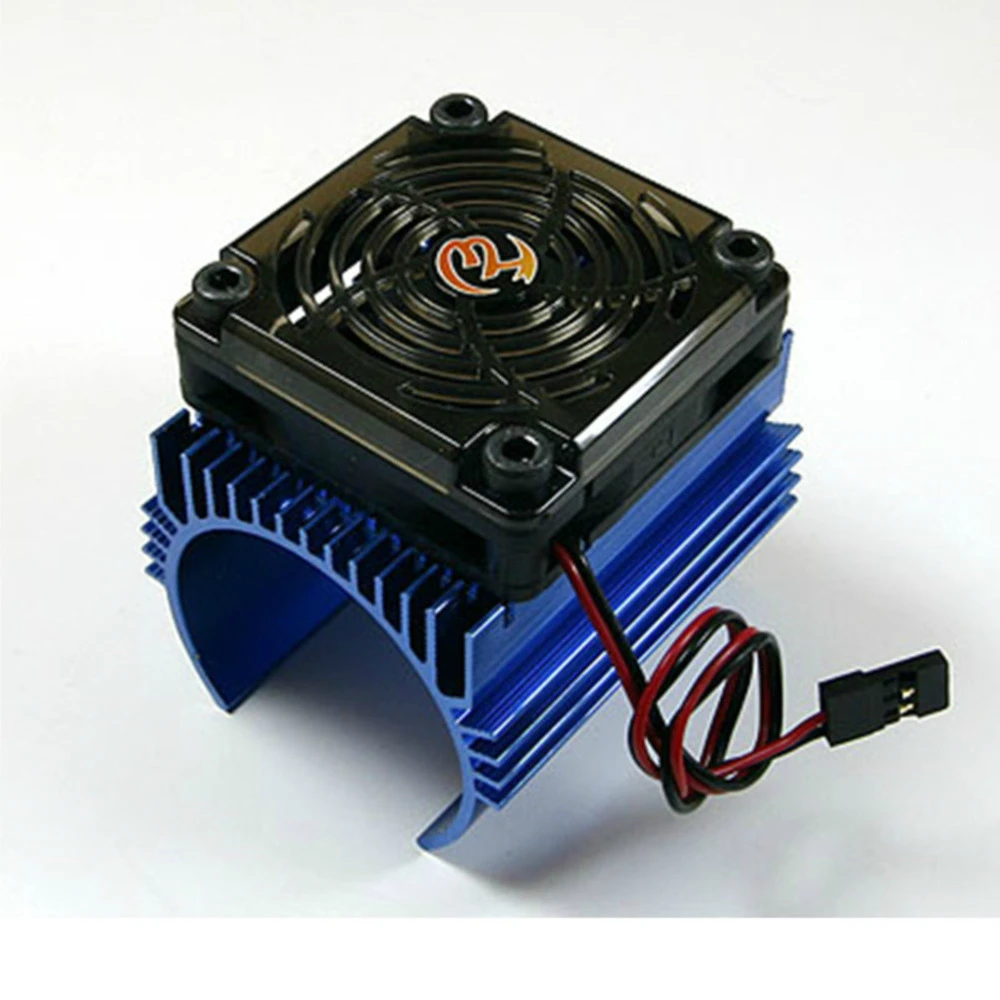 Hobbywing 1/8 rc car metal Motor Radiator and 5V Cooling Fan for 4465
