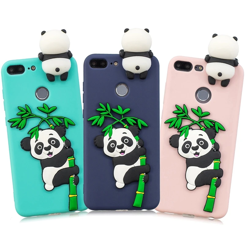 

Huawei P Smart Phone Case Honor 9 Lite Cute 3D Panda Soft Silicone Case Cover on for Funda Huawei P Smart Honor 9Lite Case Women