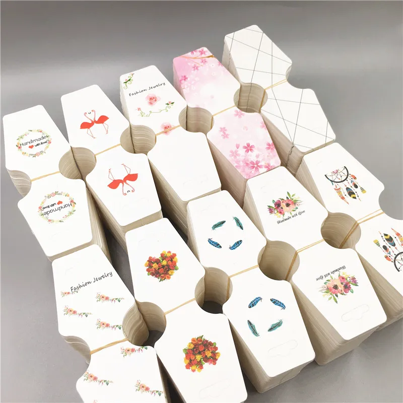

10 pcs Necklace Cards ，Handmade with love Hand chain/Pendant Cards jewelry accessory Displays Packing Card 12x4.5cm