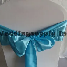 100 сапфир зеленый атлас Чехлы для стульев Пояса для Председатель Свадьба Чехлы для стульев пояс-кушак ленте стул для банкета