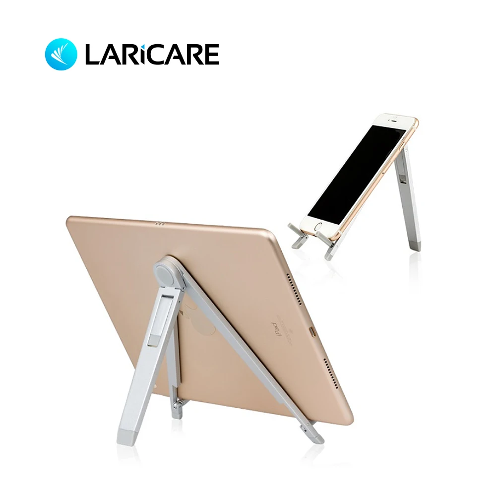 

LARICARE Portable Tablet Stand Folding And Adjustable Phone Stand. LD5