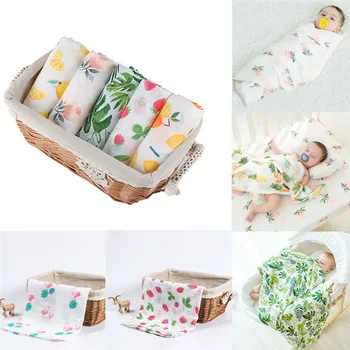 

120Cmx120Cm cotton baby receiving blankets newborn swaddle blanket kids swaddle wrap kid crib blanket sleeping print accessories