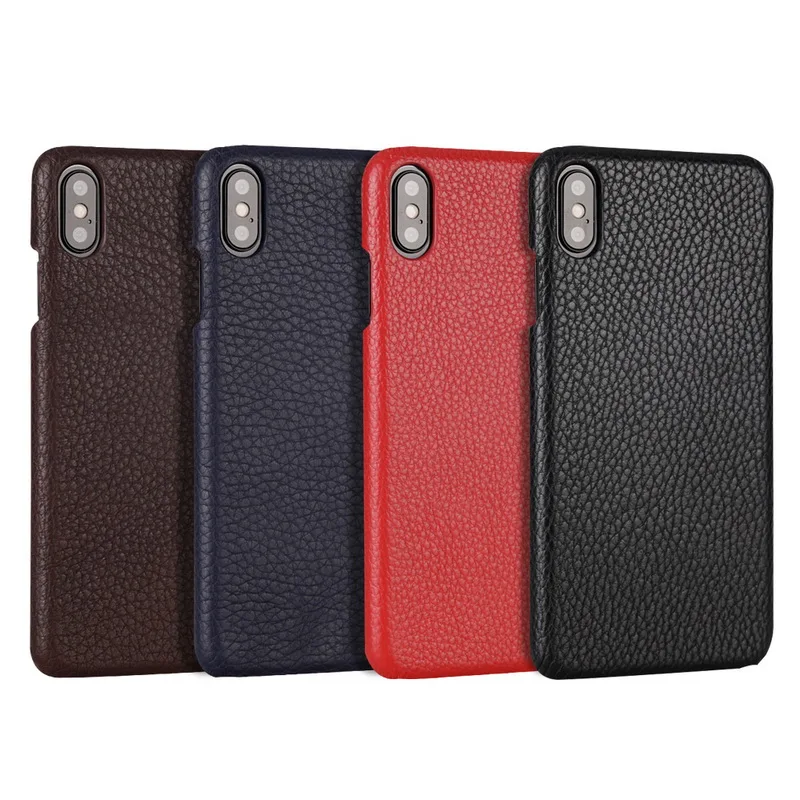 

100% Genuine Cow Leather Case for iPhone 11 Pro Max 2019 X XS Max XR 8 7 6S 6 Plus 6SPlus Luxury Litchi Skin Hard Back Cover