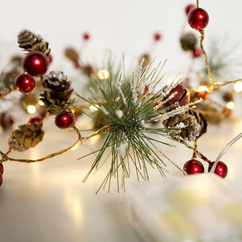 Red-berry-Christmas-Garland-Lights-LED-Copper-Fairy-lights-Pinecone-string-lights-for-Xmas-Holiday-Tree (3)