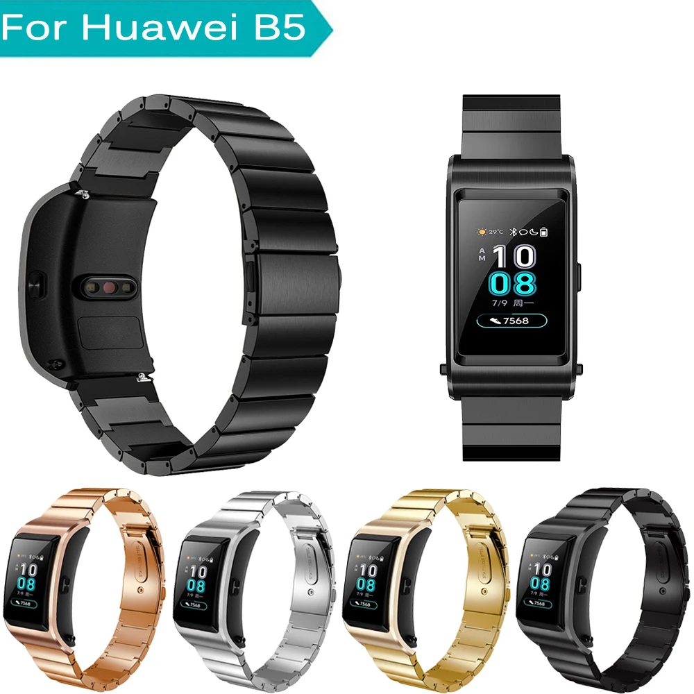 Watch Band Bracelet Straps for Huawei B5 Smart Watch Band Stainless Steel Luxury Replacement Wristband for Huawei B5 Accessories