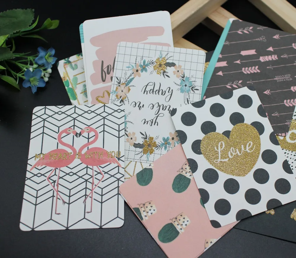

24Pcs Foil Gold Colorful Cardstock Diary Paper for Scrapbooking Happy Planner/Card Making/Journaling Project/diary Paper