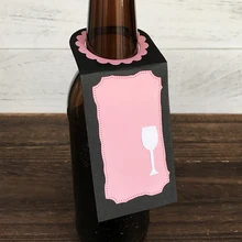 Wine bottle Hanging Card Metal Cutting Dies for Scrapbooking DIY Album Embossing Folder Paper Card Maker Template Decor Stencils Wine bottle Hanging Card Metal Cutting Dies for Scrapbooking DIY Album Embossing Folder Paper Card Maker Template Decor Stencils