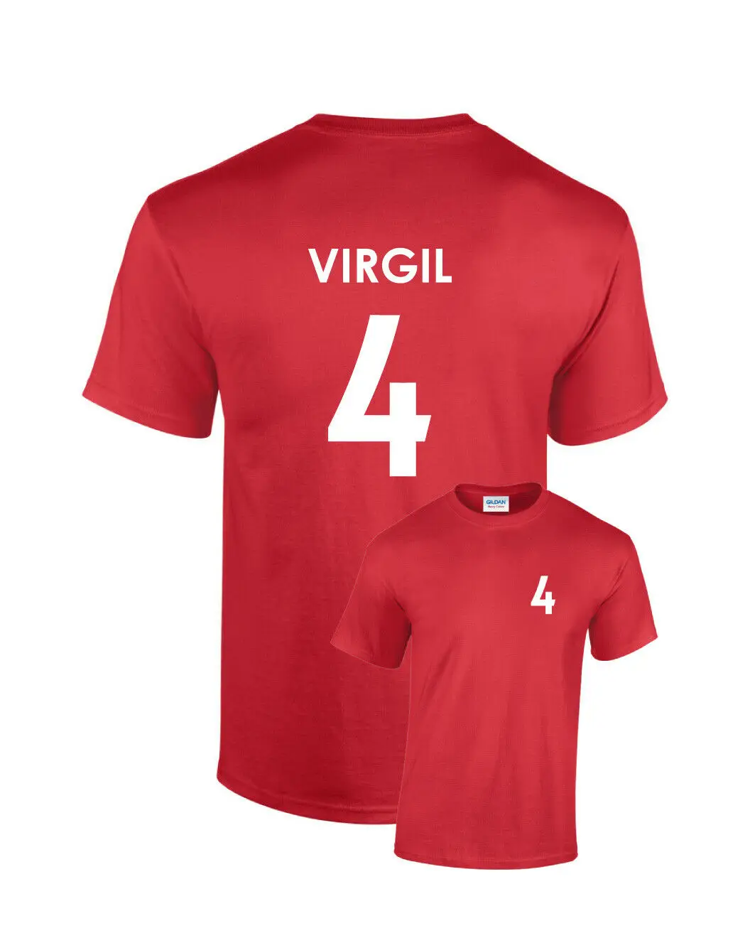 

Virgil Van Dijk Liverpool No.4 Kids Football Fans T-Shirt