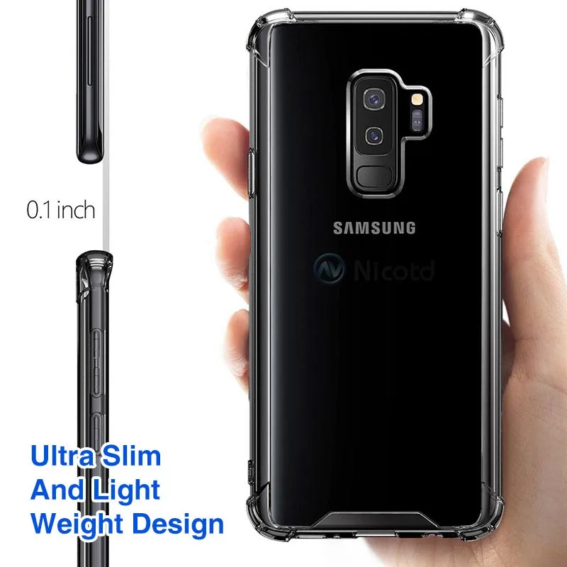 for Samsung Galaxy S10e S10plus TPU Clear Phone Case for Galaxy S9 Note 9 A8s A6s A8 J6 J4 2018 Soft Silicone Phone Back Cover  (2)