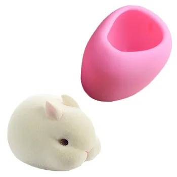 

Large 3D Rabbits Silicone Mold Handmade Soap Clay Molds DIY Fondant Cake Decor Chocolate Candy Cookie Ice Mould Baking Tool